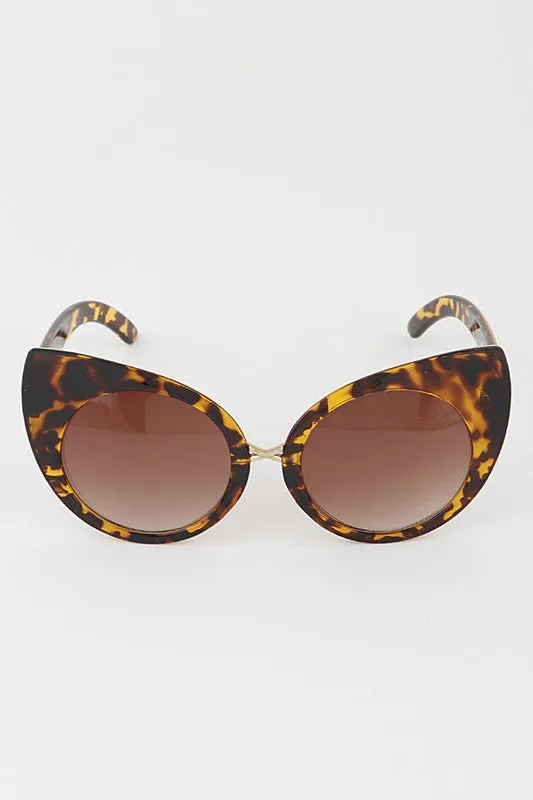 Yvonne Round Cat Eye Sunglasses